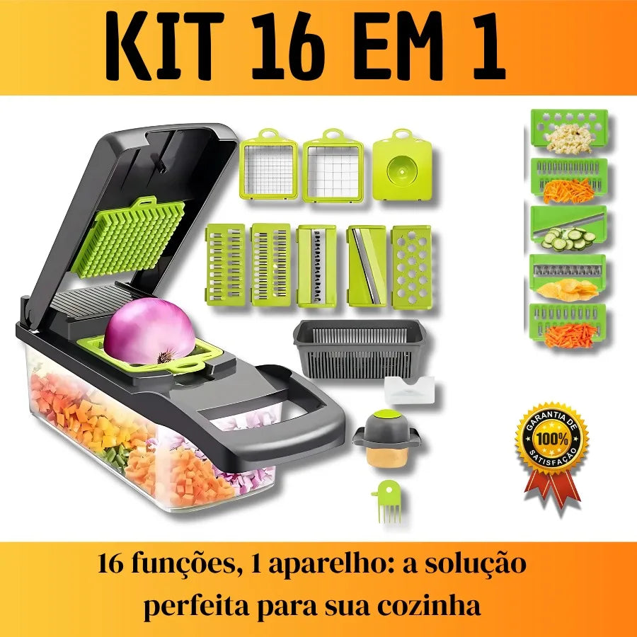 Cortador de Legumes 16 em 1 Multifuncional