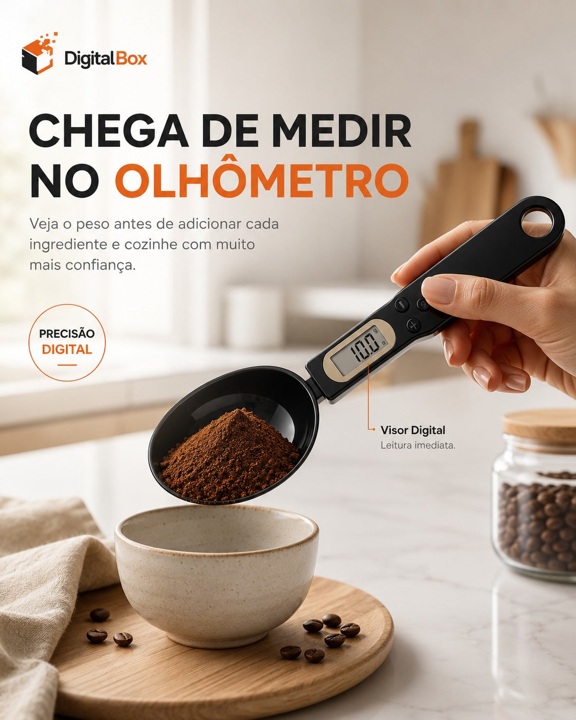 Mini Balança de Cozinha Digital