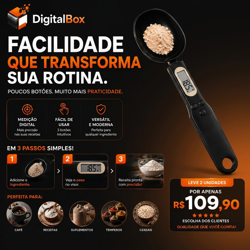 Mini Balança de Cozinha Digital